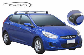 Hyundai Accent Yakima Whispbar roof racks